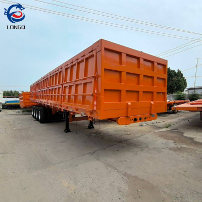 รถกึ่งพ่วงแบบดั๊มพ์ด้านข้าง 100Ton