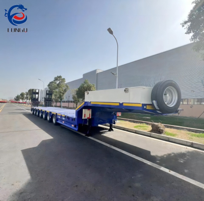 รถพ่วงพื้นต่ำคอห่านหลายเพลา