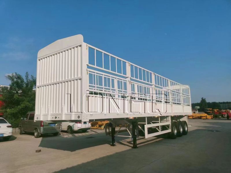 Remorque cargo à clôture à 3 essieux Remorque cargo à clôture à 3 essieux