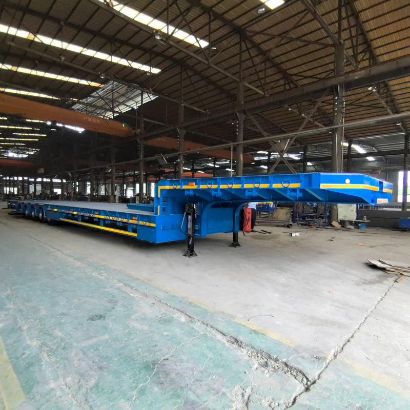 โรงงานรถพ่วงเตียงต่ำ 4 เพลา โรงงานรถพ่วงเตียงต่ำ 4 เพลา