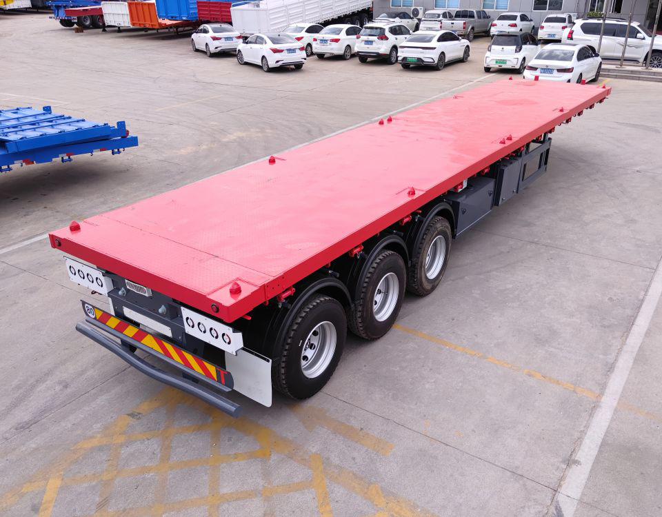 รถพ่วงกึ่งเรียบขนาด 40 ฟุต รถพ่วงกึ่งเรียบขนาด 40 ฟุต