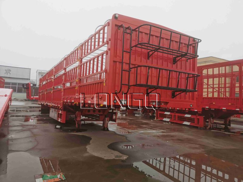 Remolque de valla de estaca para transporte de animales Remolque de valla de estaca para transporte de animales