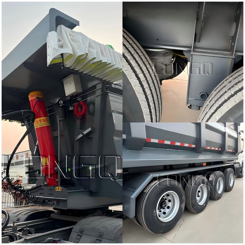 เซมิรถบรรทุกพร้อมเทรเลอร์ดัมพ์ เซมิรถบรรทุกพร้อมเทรเลอร์ดัมพ์