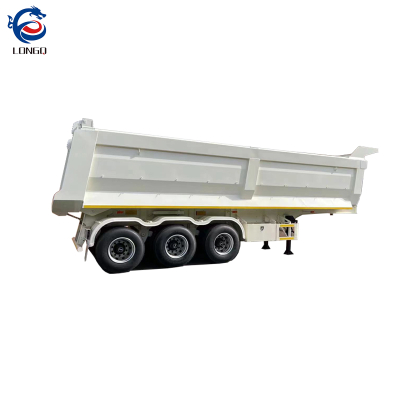 Semi-remorque à décharge arrière en forme de U