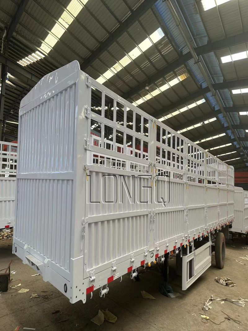 60 طن سياج مقطورة البضائع 60 طن سياج مقطورة البضائع