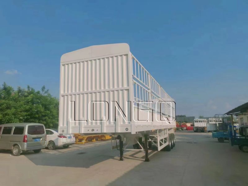 Remorque cargo à clôture à 3 essieux Remorque cargo à clôture à 3 essieux