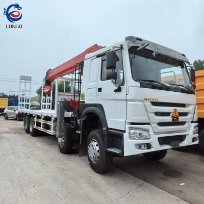 Sinotruk 8x4 Howo เครนพื้นเรียบ