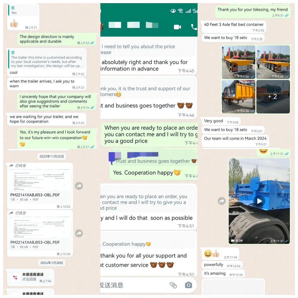 รถพ่วงพื้นเรียบคอนเทนเนอร์ 40 ฟุต รถพ่วงพื้นเรียบคอนเทนเนอร์ 40 ฟุต