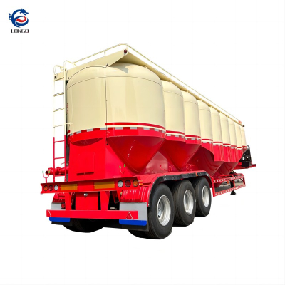 รถพ่วงบรรทุกปูนซีเมนต์จำนวนมาก 50Cbm