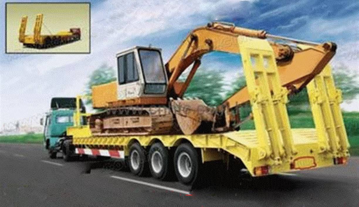 รถพ่วงเตียงต่ำ รถพ่วงเตียงต่ำ