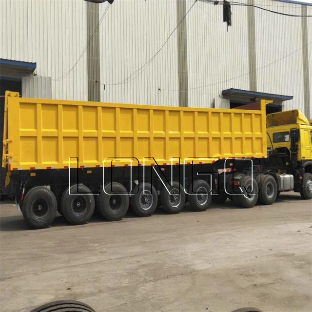 Semi-remorque basculante multiaxes Semi-remorque basculante multiaxes