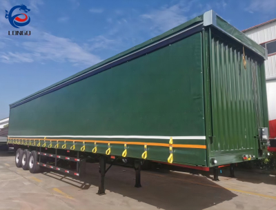 รถกึ่งพ่วงม่านด้านข้าง 3 เพลา