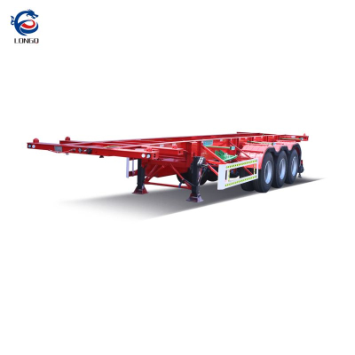 รถพ่วงกึ่งพ่วงโครงกระดูกคอนเทนเนอร์