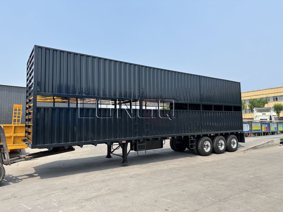 Remolque de transporte de animales de 2 capas Remolque de transporte de animales de 2 capas