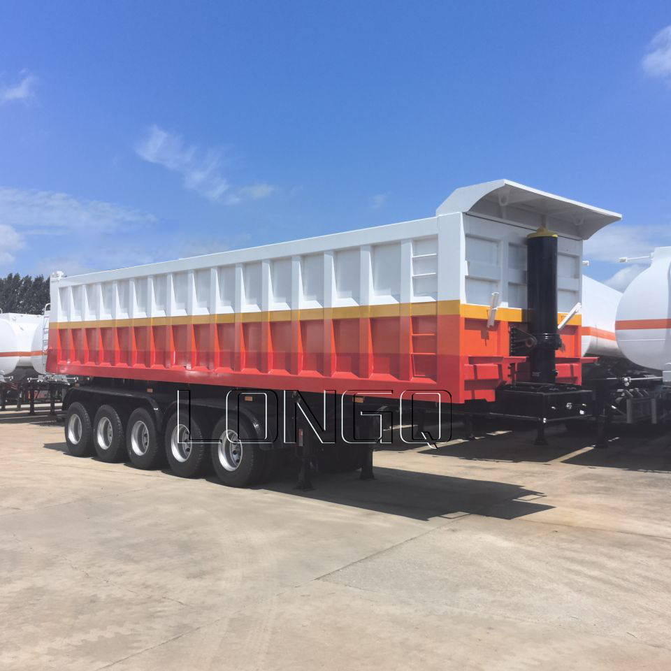 Fournisseur de semi-remorque à décharge arrière en forme de U Fournisseur de semi-remorque à décharge arrière en forme de U