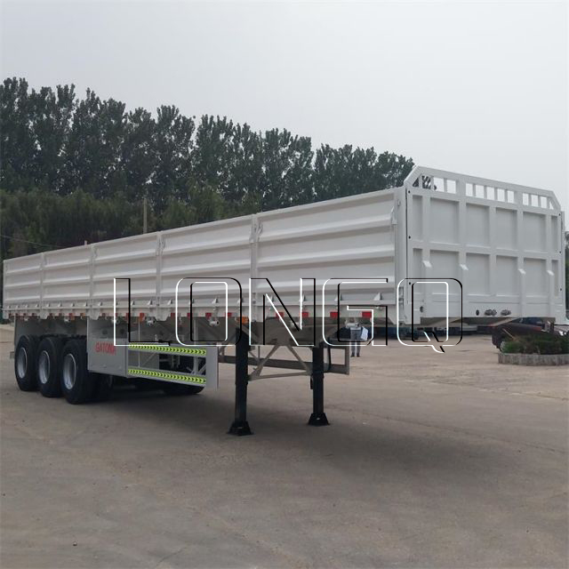 รถกึ่งพ่วงผนังข้างขนาด 40 ตัน รถกึ่งพ่วงผนังข้างขนาด 40 ตัน