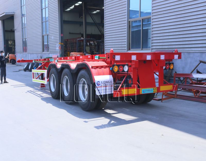 รถพ่วงกึ่งพ่วงโครงกระดูกคอนเทนเนอร์ รถพ่วงกึ่งพ่วงโครงกระดูกคอนเทนเนอร์