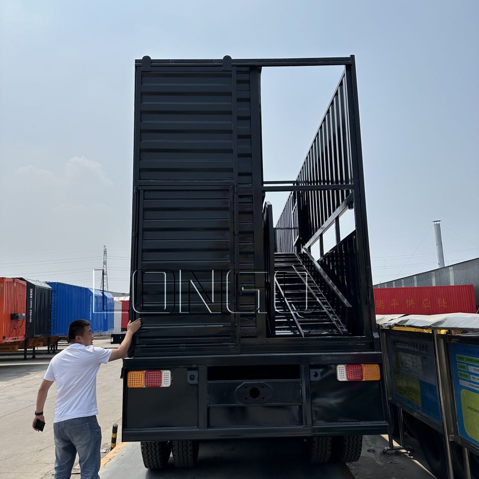 Remolque de transporte de animales de 2 capas Remolque de transporte de animales de 2 capas