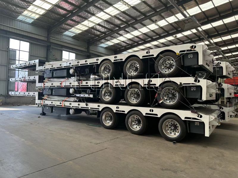 3 محاور مقطورة هيدروليكية منخفضة السرير 3 محاور مقطورة هيدروليكية منخفضة السرير