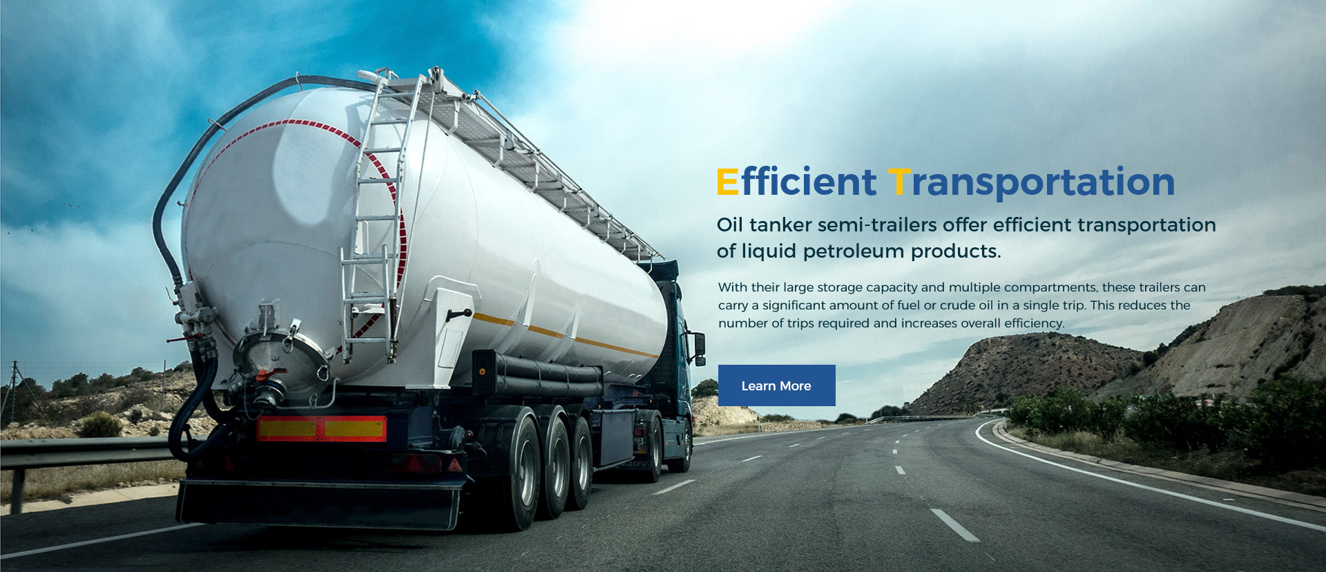 Oil tanker semi-trailers