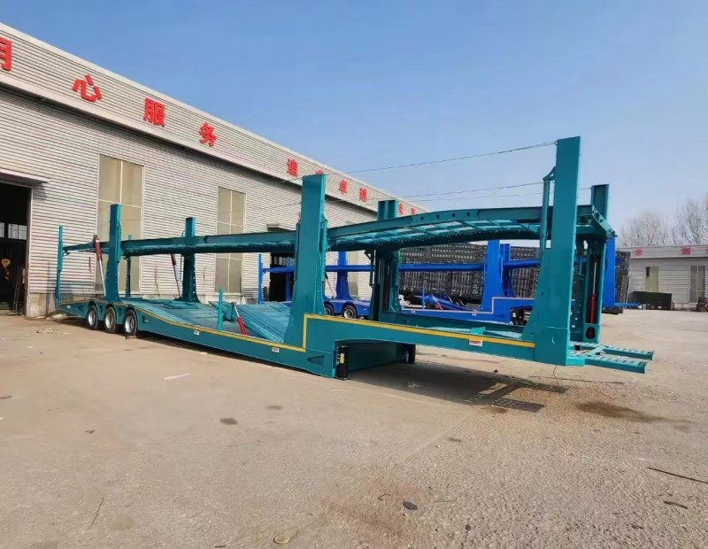 รถเทรลเลอร์ Double Deck Car Carrier รถเทรลเลอร์ Double Deck Car Carrier