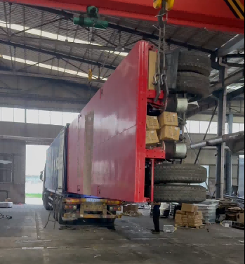 Semi-remorque à plateau de 40 pieds Semi-remorque à plateau de 40 pieds