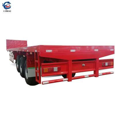 Semirremolque de plataforma plana de 40 pies