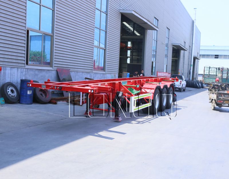 รถพ่วงกึ่งพ่วงโครงกระดูกคอนเทนเนอร์ รถพ่วงกึ่งพ่วงโครงกระดูกคอนเทนเนอร์