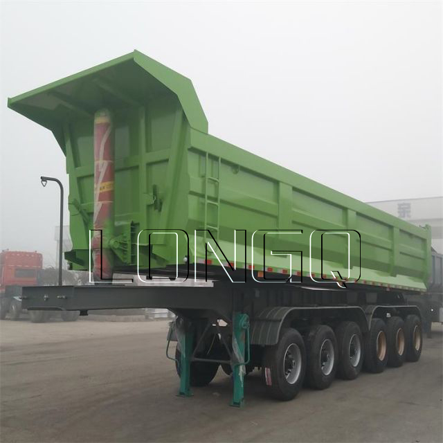 Semi-remorque basculante multiaxes Semi-remorque basculante multiaxes