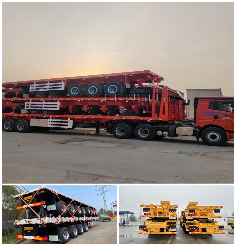 รถพ่วงกึ่งพ่วงโครงกระดูกคอนเทนเนอร์ รถพ่วงกึ่งพ่วงโครงกระดูกคอนเทนเนอร์