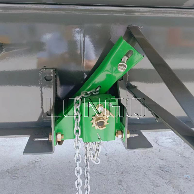 مقطورة ذات جدار جانبي منسدل بقضيب الجر مقطورة ذات جدار جانبي منسدل بقضيب الجر