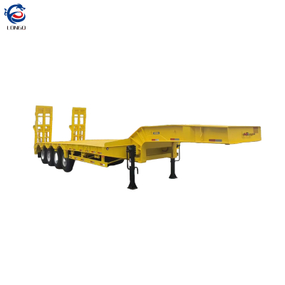 Camion surbaissé à 4 essieux de 70 tonnes