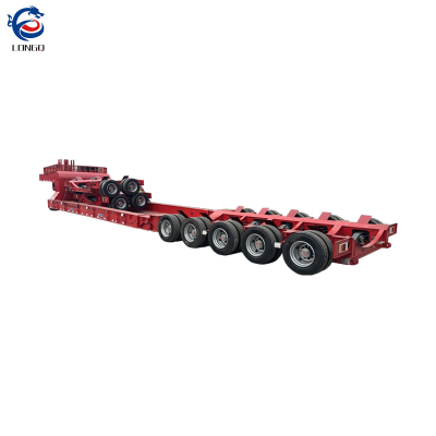 รถพ่วงพื้นต่ำสำหรับการขนส่งอุปกรณ์พลังงานลม