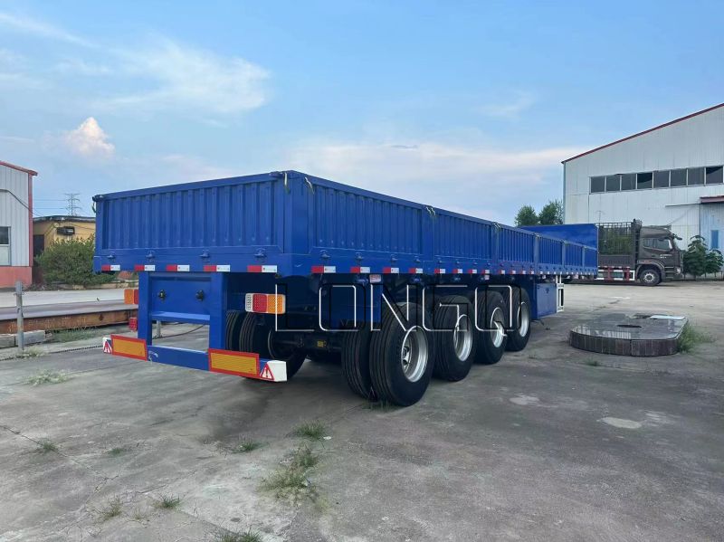 Semirremolque de pared lateral de 4 ejes Semirremolque de pared lateral de 4 ejes