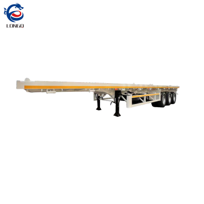 حاوية نصف مقطورة مسطحة مع قفل الحاوية