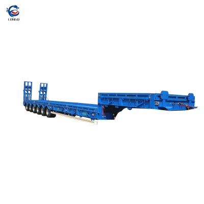 Remorque surbaissée de type région d'Asie centrale à plusieurs essieux