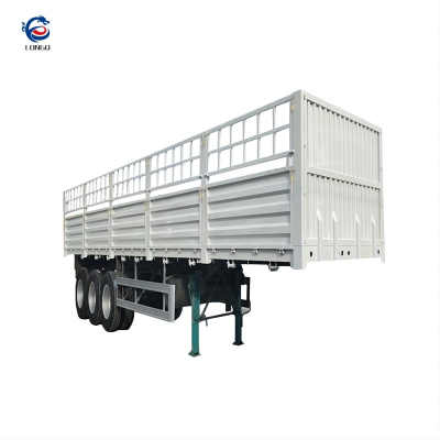 รถกึ่งพ่วงบรรทุกสินค้ารั้ว 3 เพลา