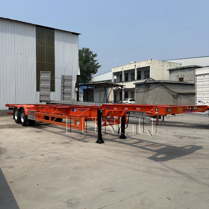 مقطورة الهيكل العظمي للحاوية 40 قدمًا مقطورة الهيكل العظمي للحاوية 40 قدمًا