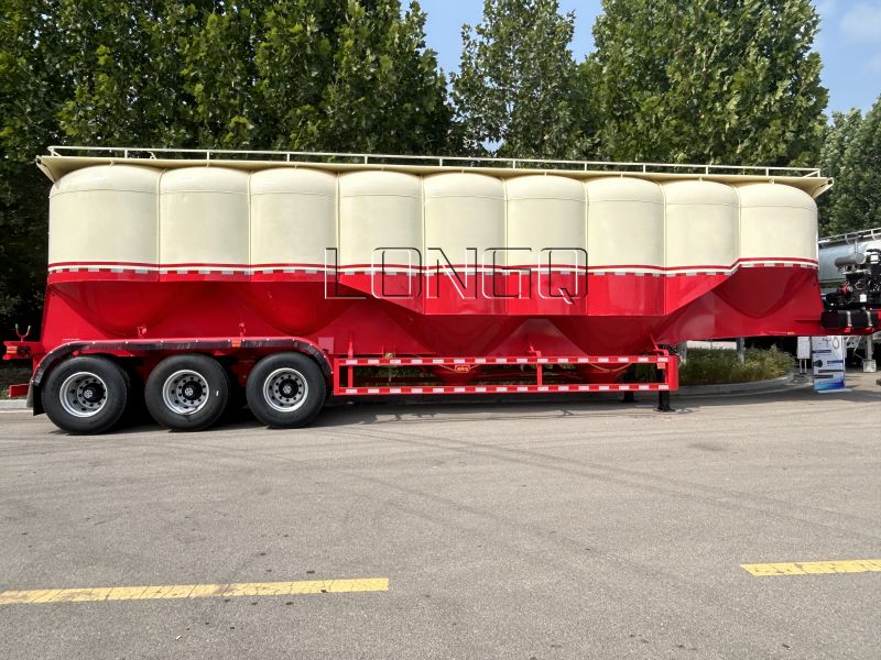 รถพ่วงบรรทุกปูนซีเมนต์จำนวนมาก 50Cbm รถพ่วงบรรทุกปูนซีเมนต์จำนวนมาก 50Cbm