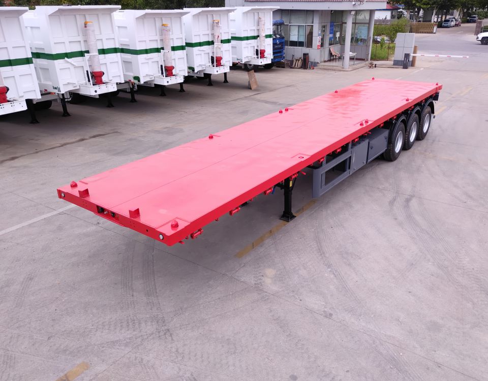 حاوية مسطحة مقطورة حاوية مسطحة مقطورة