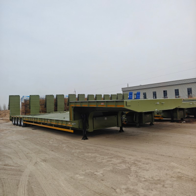 รถเทรลเลอร์กึ่งเตียงต่ำไฮดรอลิก