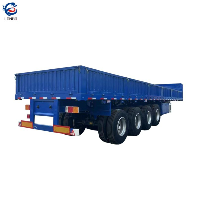 รถกึ่งพ่วงผนังด้านข้าง 4 เพลา