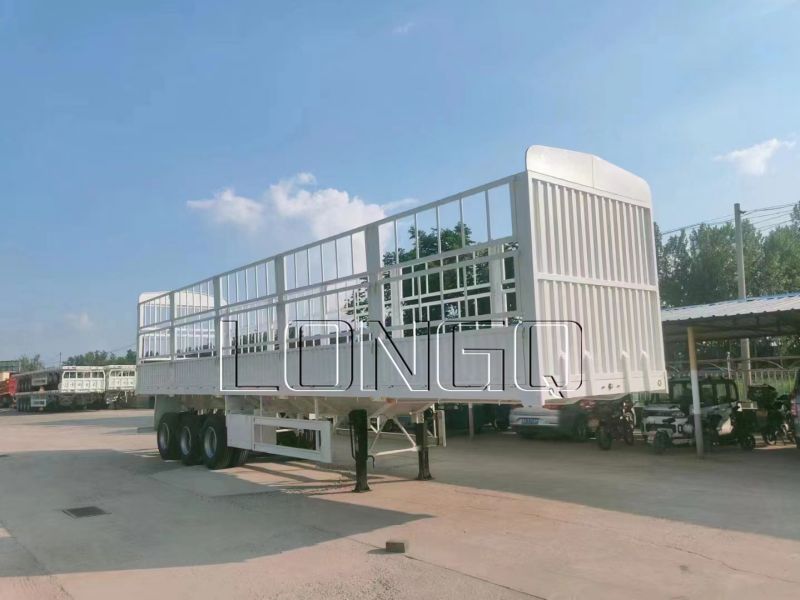 Remorque cargo à clôture à 3 essieux Remorque cargo à clôture à 3 essieux